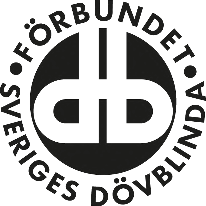 Logotipo de la Confederación de Sordociegos de Suecia